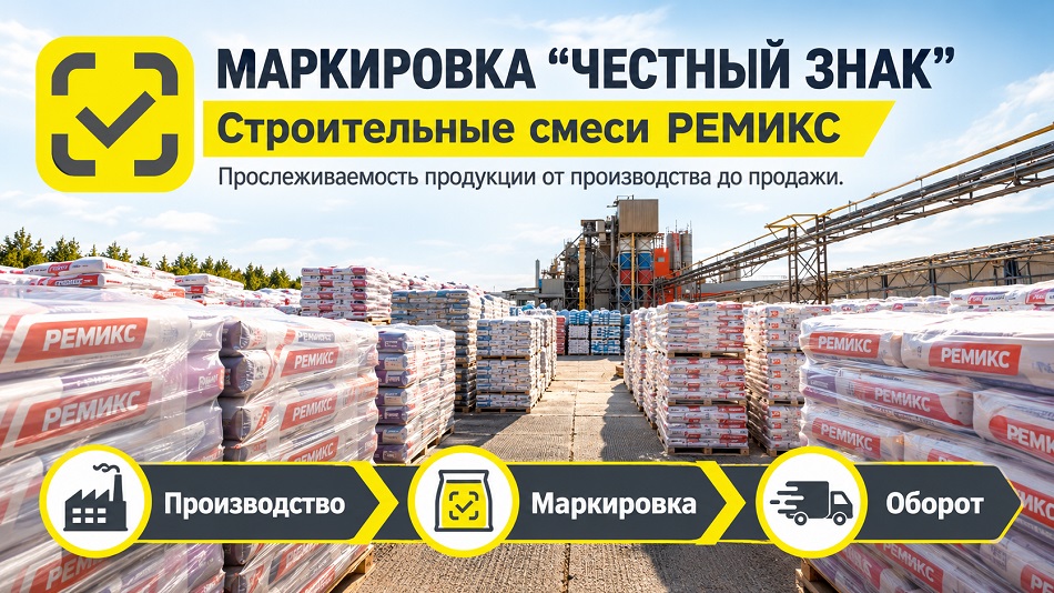 Маркировка строительных смесей